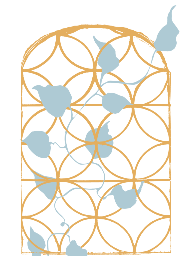 NSCBC windows as a trellis with growing vine